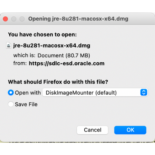 You need Oracle Java for MacOS